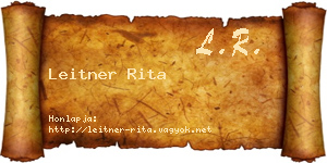 Leitner Rita névjegykártya